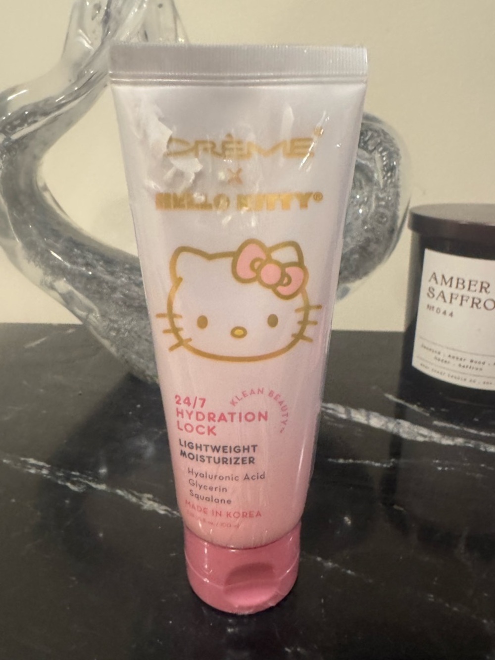 Crème x Hello Kitty 24/7 Hydration Lock Lightweight Moisturizer - Pink/White